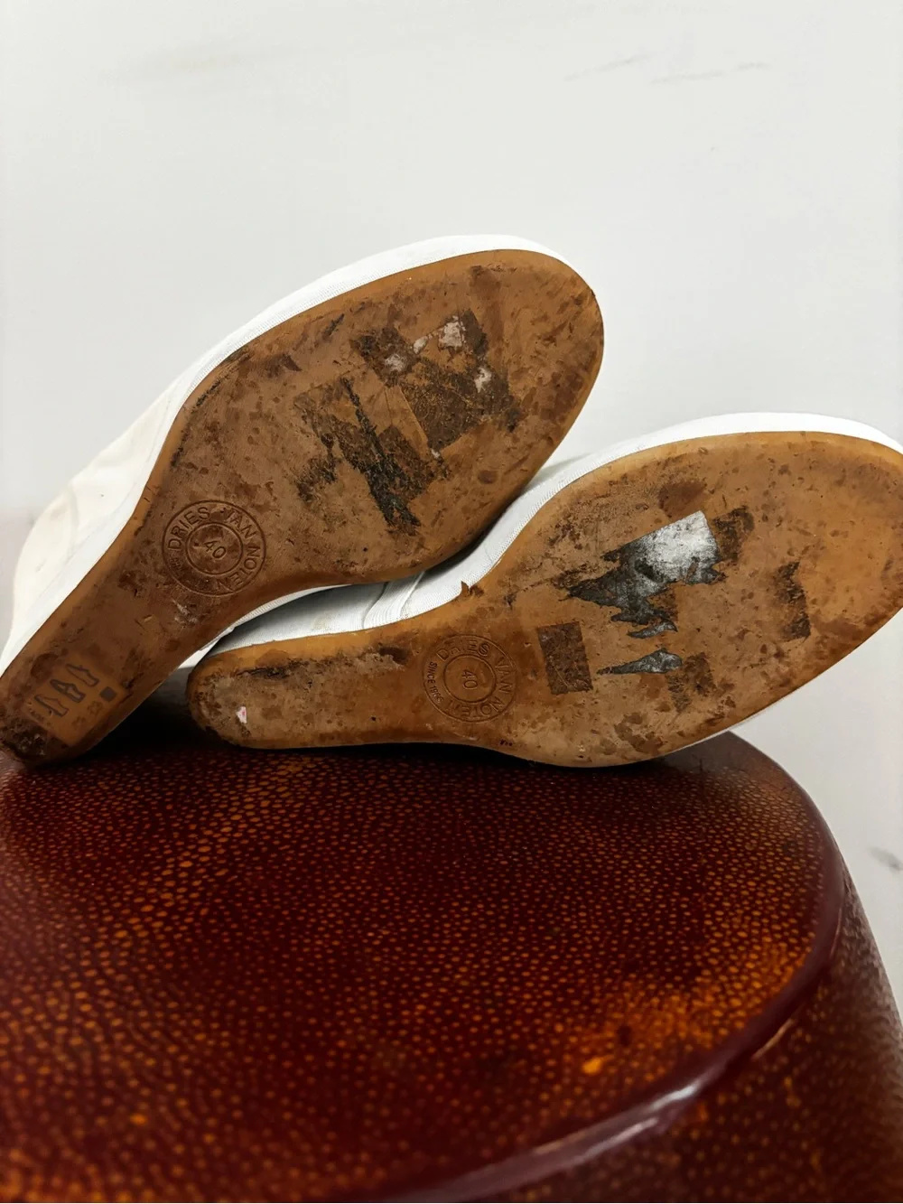 Dries Van Noten canvas wedge